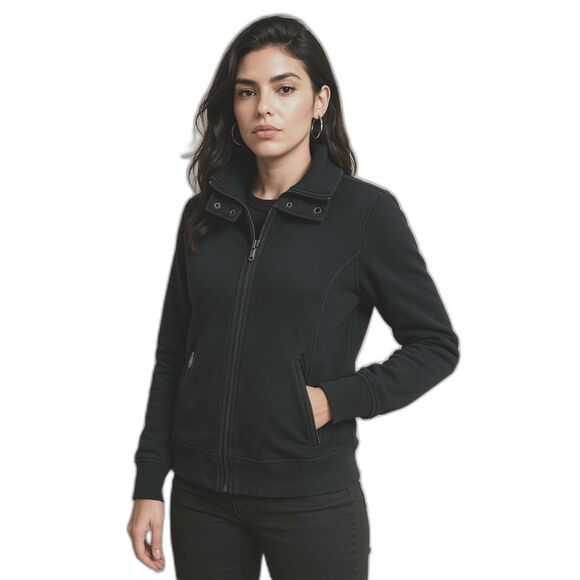 Scuderia Ferrari x Puma Black Cotton Jacket Coat   Women's Size Medium - Picture 1 of 10